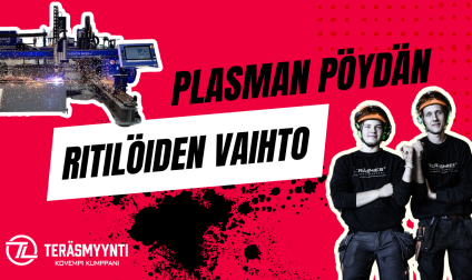 Plasmapöydän rungon vaihto