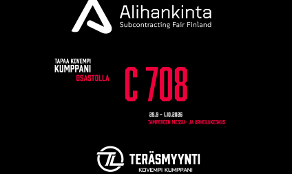 Teräsmyynti mukana Alihankintamessuilla 2026